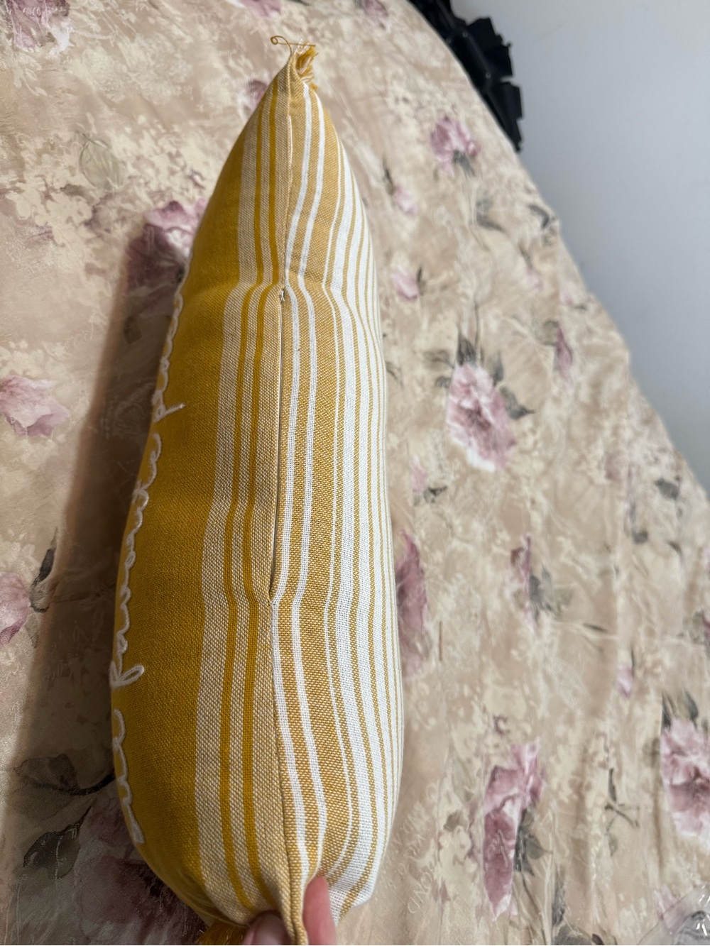 Mustard Yellow 'Together' Accent Pillow - Home Accents - Picture 3 of 4